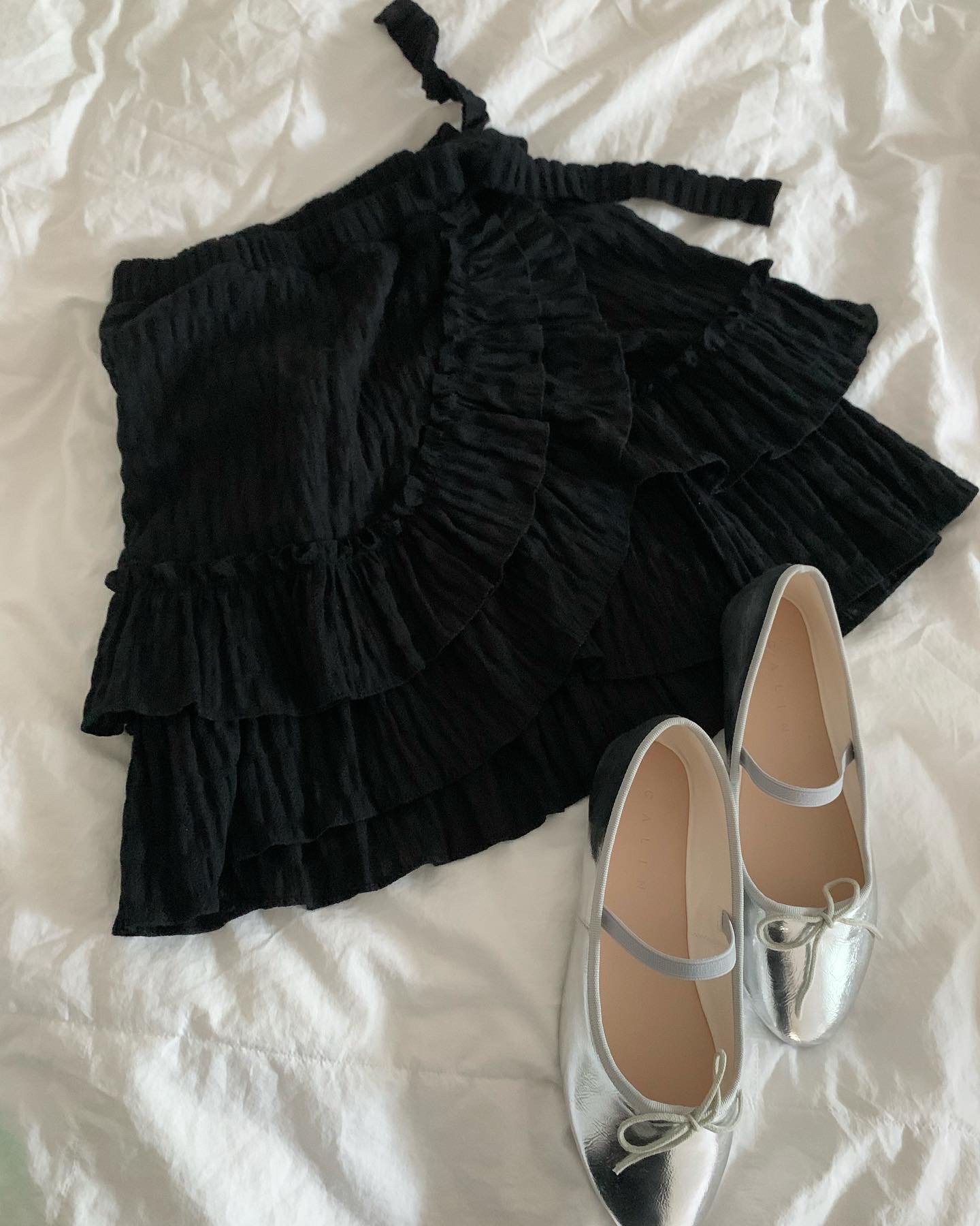 Ribbon Skirt [BLACK]
